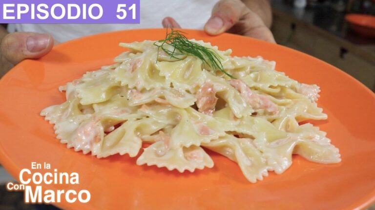 Pasta con salmón receta italiana
