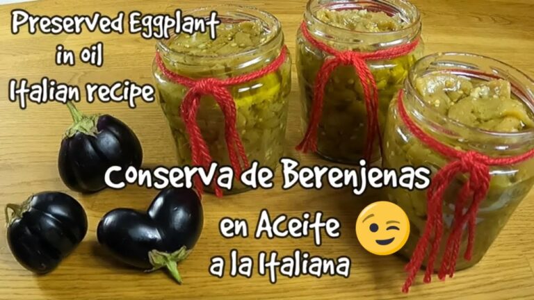 Berenjenas en conserva receta italiana