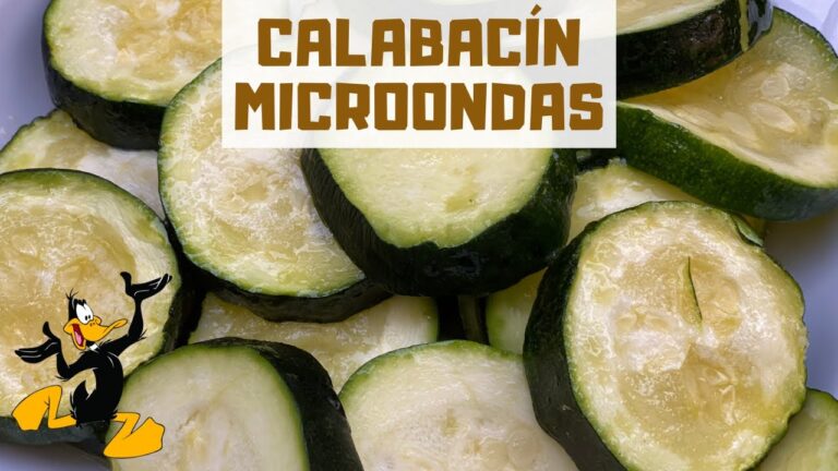 Receta calabacin microondas light