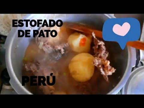 Pato estofado receta peruana
