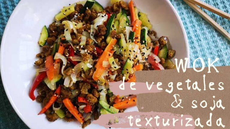 Recetas con soja texturizada y verduras