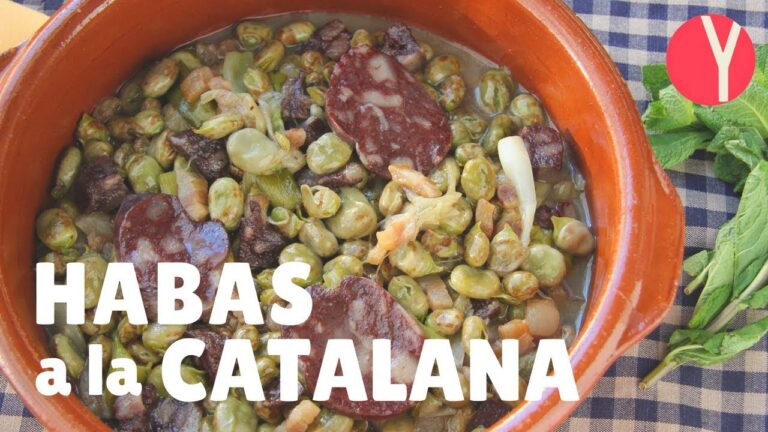 Habas a la catalana receta tradicional