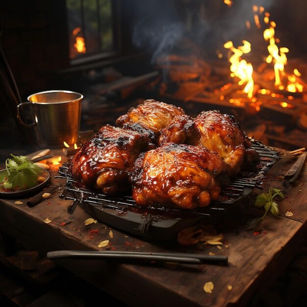 Estofado Con Pollo a La Parrilla